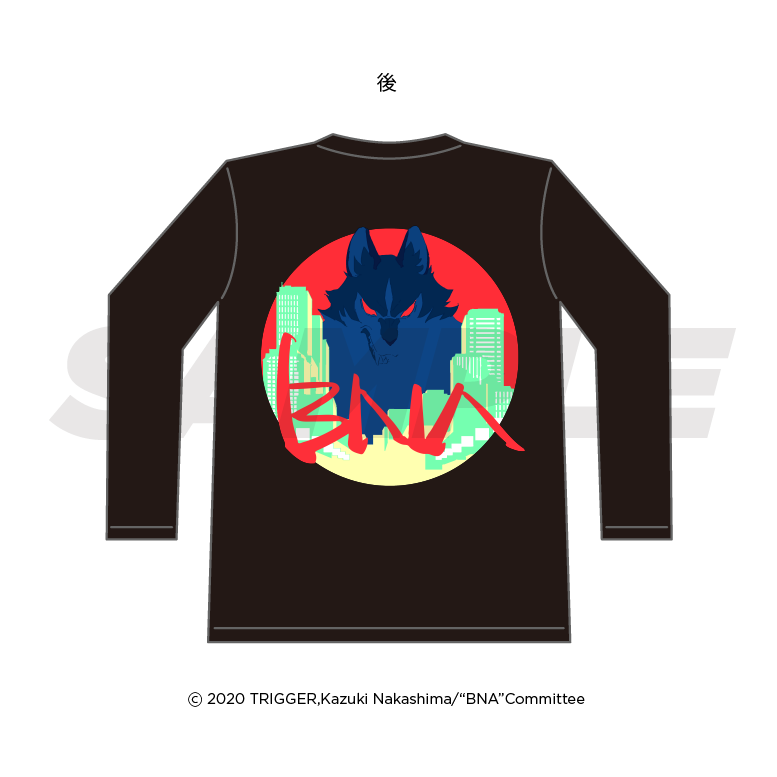 BNA “The Silver Wolf” LONG T-SHIRT / Art by. Yoh Yoshinari Black